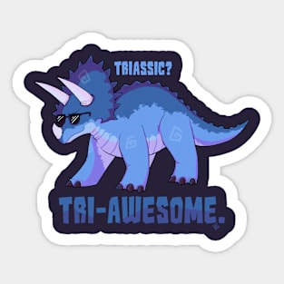 Tri-Awesome Sticker